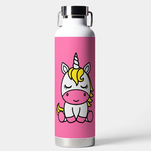 Kleine Mädchen kommen zurück zur Schule Trinkflasche (Vorderseite)