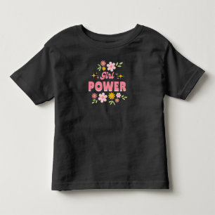kleine Mädchen Power Blumen-Geschenkideen T-Shirt