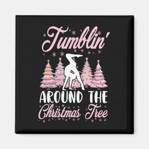 Kleine Mädchen Turnen Handstand Turner Weihnachten Magnet