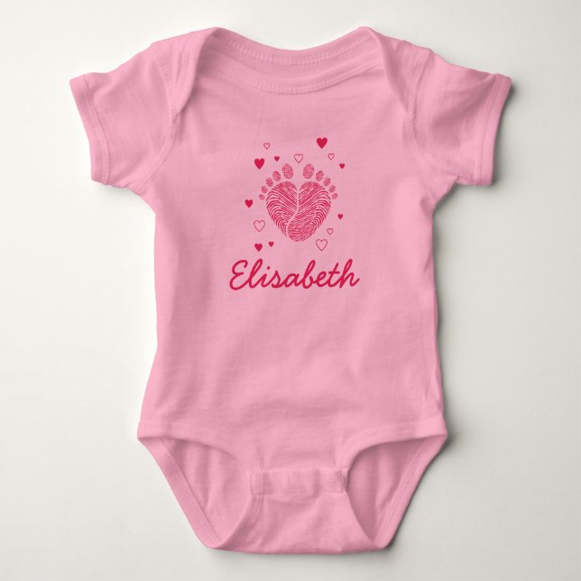 Kleine Mädchentouren Baby Strampler (Vorderseite)