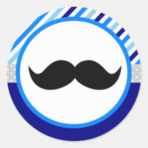 Kleine Mann-Babyparty-Aufkleber Runder Aufkleber