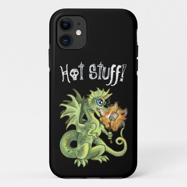 Kleine Marshmellow-Roastdrache Case-Mate iPhone Hülle (Rückseite)