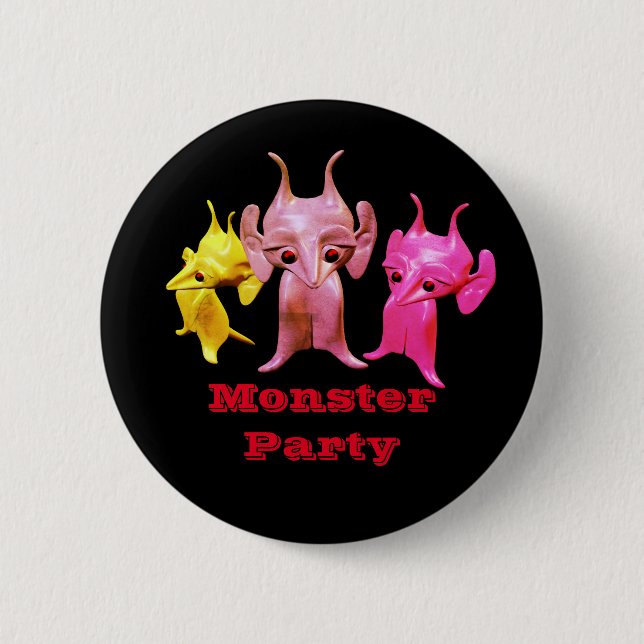 Kleine Marsianer, personalisiert für Kinder. Button (Vorderseite)