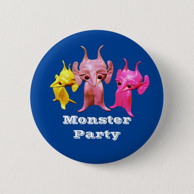 Kleine Marsianer, personalisiert für Kinder. Button (Vorderseite)