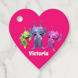 Kleine Marsianer, personalisiert für Kinder. Geschenkanhänger