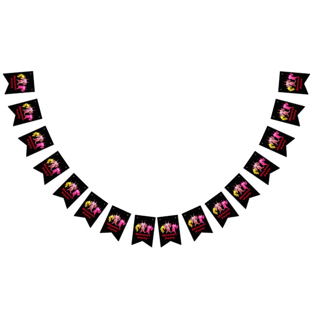 Kleine Marsianer, personalisiert für Kinder. Wimpelkette (Alle)