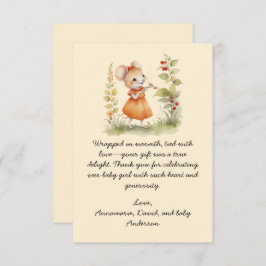 Kleine Maus Baby Dusche Danke