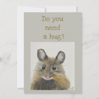 Kleine Maus - Brauchen Sie eine Umarmung? Einladung