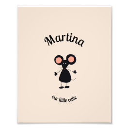 Kleine Maus Fotodruck