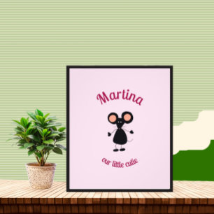 Kleine Maus Fotodruck