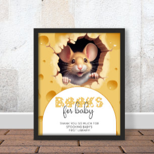 Kleine Maus in Käse Baby Duschbücher für Baby Poster