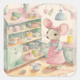 Kleine Maus Küchenpunkt Aufkleber