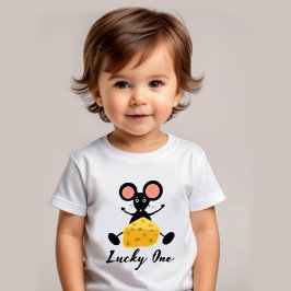 Kleine Maus mit Käse Baby T-shirt