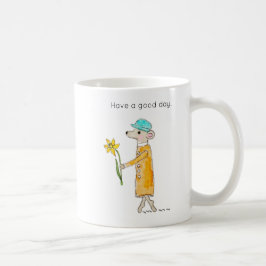 Kleine Maus mit Narzisse Kaffeetasse