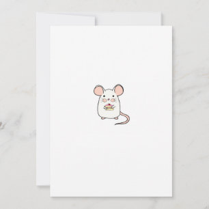 Kleine Maus, niedliche Maus Thema Design Einladung