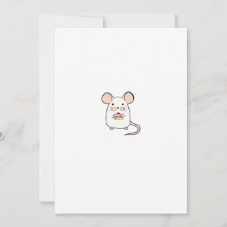 Kleine Maus, niedliche Maus Thema Design Einladung