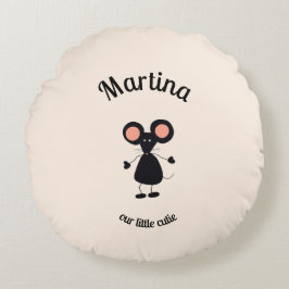 Kleine Maus Rundes Kissen