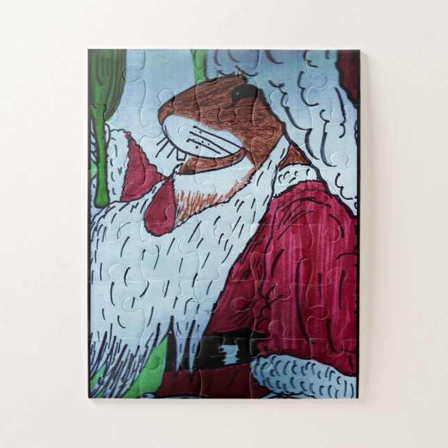 KLEINE MAUS WEIHNACHTSMANN Puzzle (Vertikal)