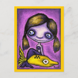 Kleine Meerjungfrau auf einem Haitaxi Postkarte