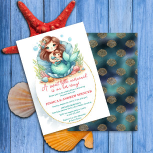 Kleine Meerjungfrau Baby Shower Einladung