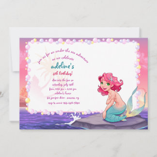 Kleine Meerjungfrau Einladung