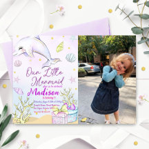 Kleine Meerjungfrau-Geburtstagsparty unter dem Par