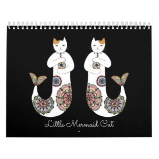 Kleine Meerjungfrau-Katze Kalender
