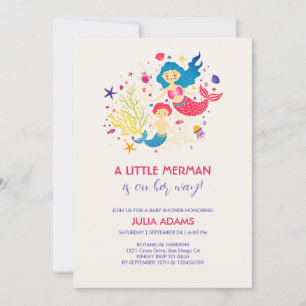 Kleine Meerjungfrau Meer Breeze Baby Shower Einlad Einladung