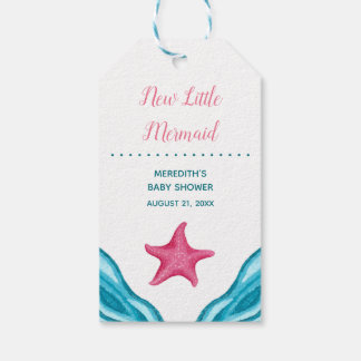 Kleine Meerjungfrau Nautical Baby Dusche Geschenkanhänger