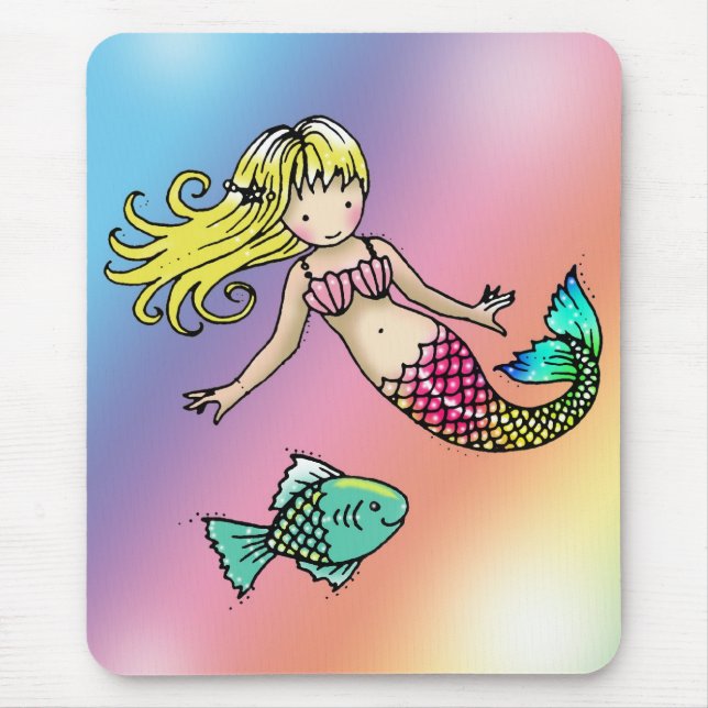 Kleine Meerjungfrau und Fischmousepad Mousepad (Vorne)