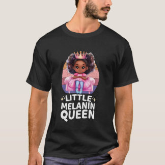 Kleine Melanin-Königin Schwarze Geschichte Monat A T-Shirt