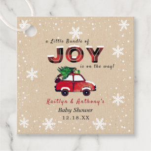 Kleine Menge Freude Weihnachtsdusche Geschenkanhänger