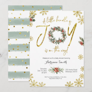 Kleine Menge Joy Baby Dusche Einladung