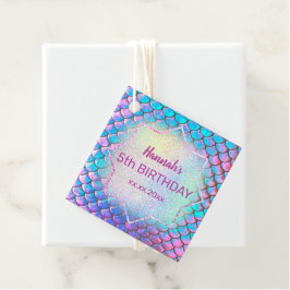 kleine mermaid Birthday Geschenkanhänger