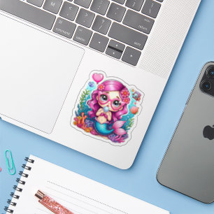 Kleine Mermaid-Sticker verzaubern Aufkleber
