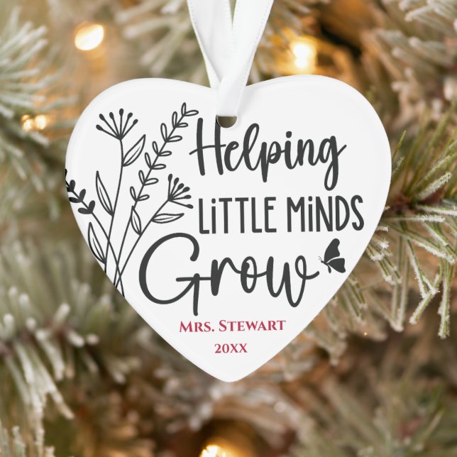 Kleine Minds helfen Lehrer zu wachsen Ornament (Baum)