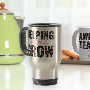 Kleine Minds helfen, Wildblume zu schreiben Reisebecher