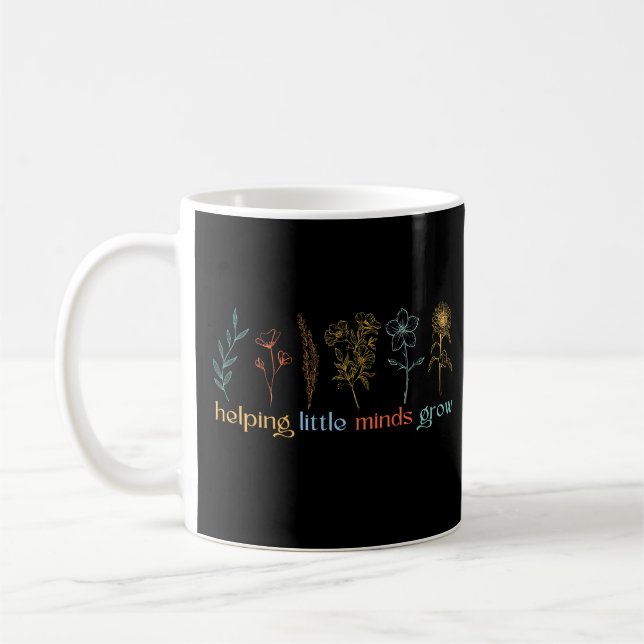 Kleine Minds wachsen helfen Kaffeetasse (Links)