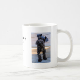 Kleine Miniaturschnauzer-Welpen-Kaffee-Tasse Tasse