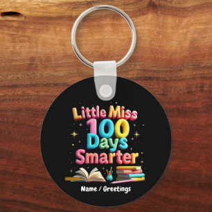 Kleine Miss 100 Tage intelligenter feiert 100 Tage Schlüsselanhänger