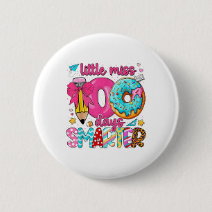 Kleine Miss 100 Tage schlauer 100. Schultag G Button