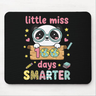 Kleine Miss 100 Tage schlauer Panda Kawaii Pastell Mousepad
