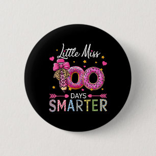 Kleine Miss 100 Tage Smarter Kinder Mädchen 100 Ta Button