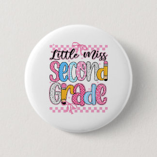Kleine Miss 2. Klasse Zur Schule Mädchen Kid Coque Button