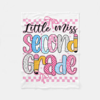 Kleine Miss 2. Klasse Zur Schule Mädchen Kid Coque Fleecedecke