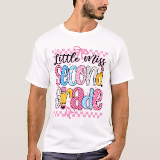 Kleine Miss 2. Klasse Zur Schule Mädchen Kid Coque T-Shirt