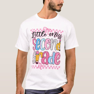 Kleine Miss 2. Klasse Zurück zur Schule Mädchen Ki T-Shirt