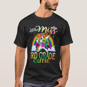 Kleine Miss 3D Süsse Einhorn T-Shirt
