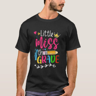 Kleine Miss 4. Klasse zurück zu Schulmädchen Kinde T-Shirt