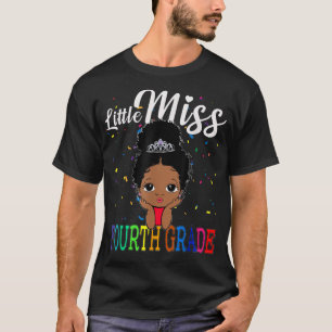 Kleine Miss 4. Klasse zurück zur Schule Niedlich M T-Shirt
